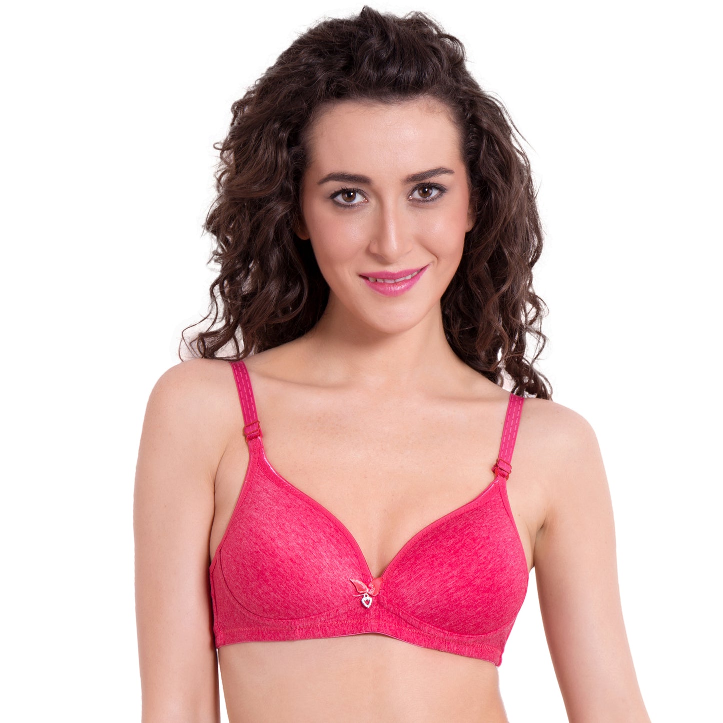 Pavvoin fine fabric wirefree padded bra for women