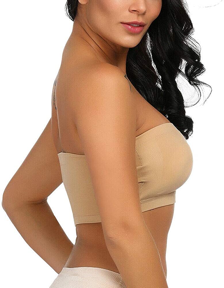 Pavvoin Non-Padded non-wired Bandeau Bra for women