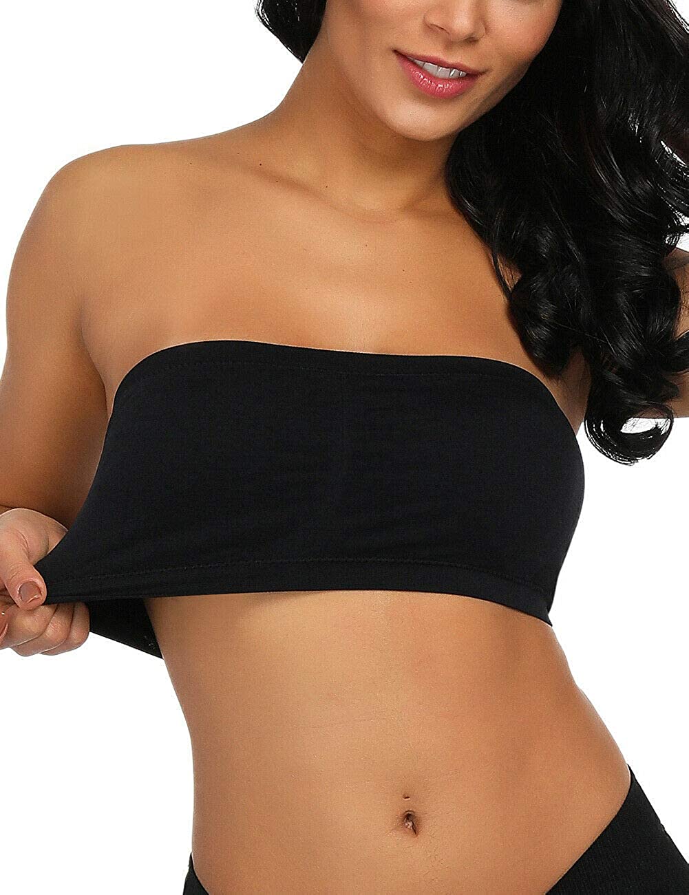 Pavvoin Non-Padded non-wired Bandeau Bra for women