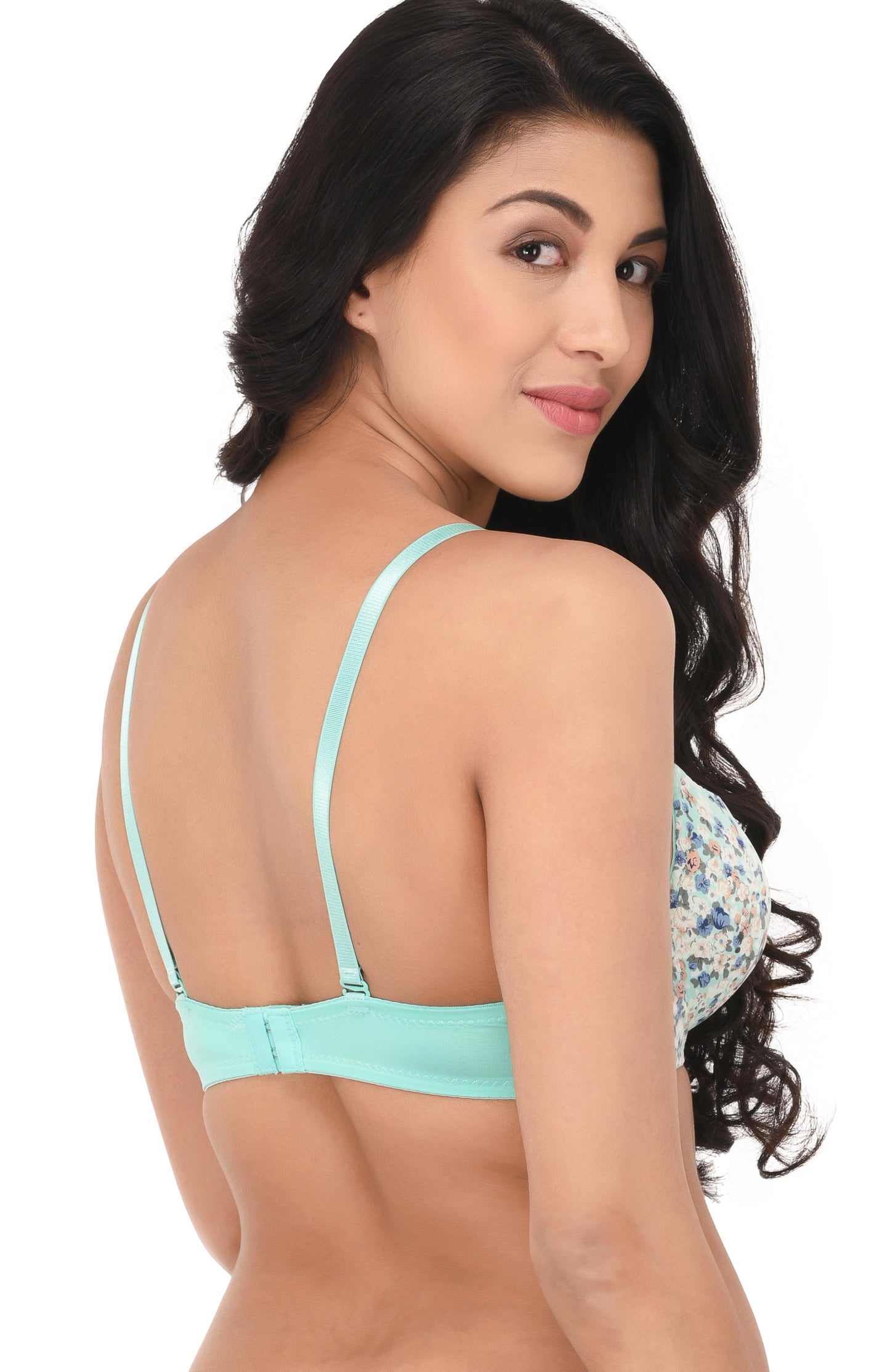 Pavvoin underwire padded push up bra for women