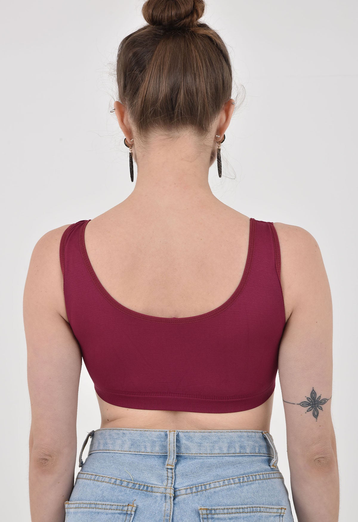 Pavvoin sports bra marron