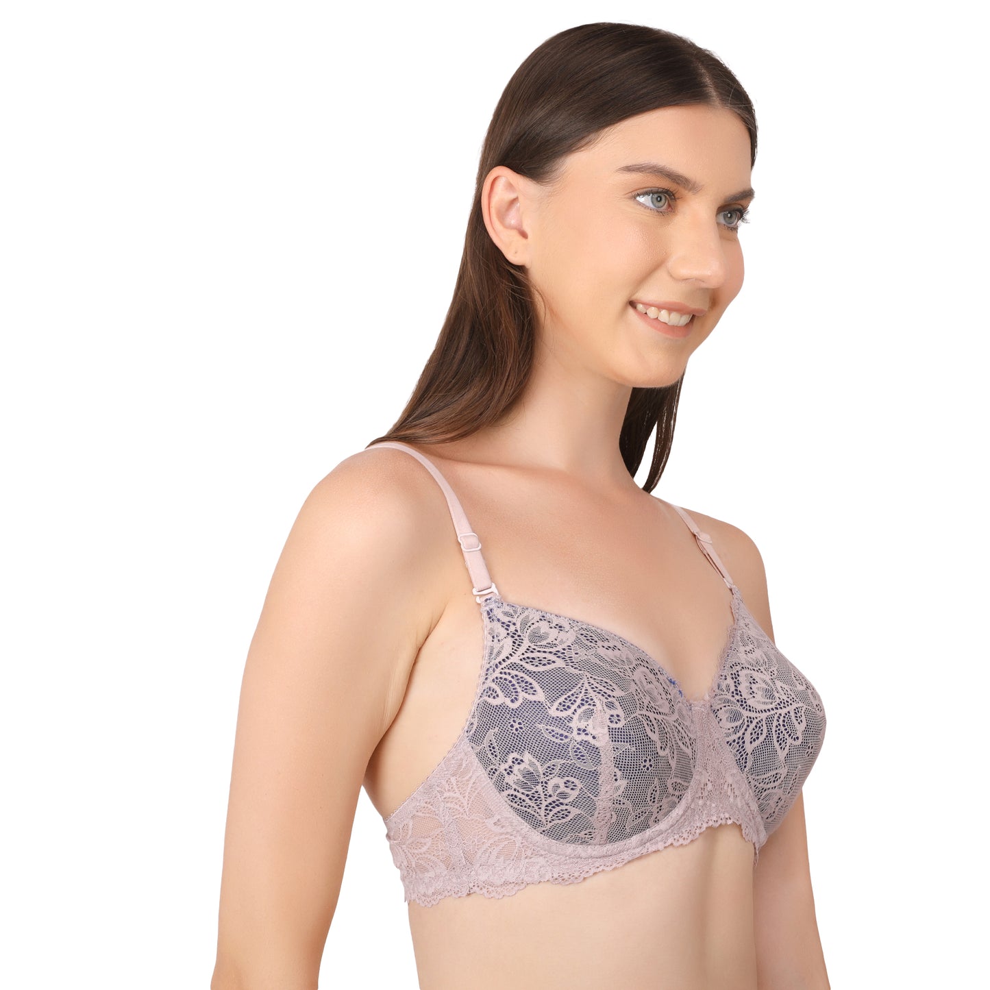 Pavvoin underwire padded plus size bra for women
