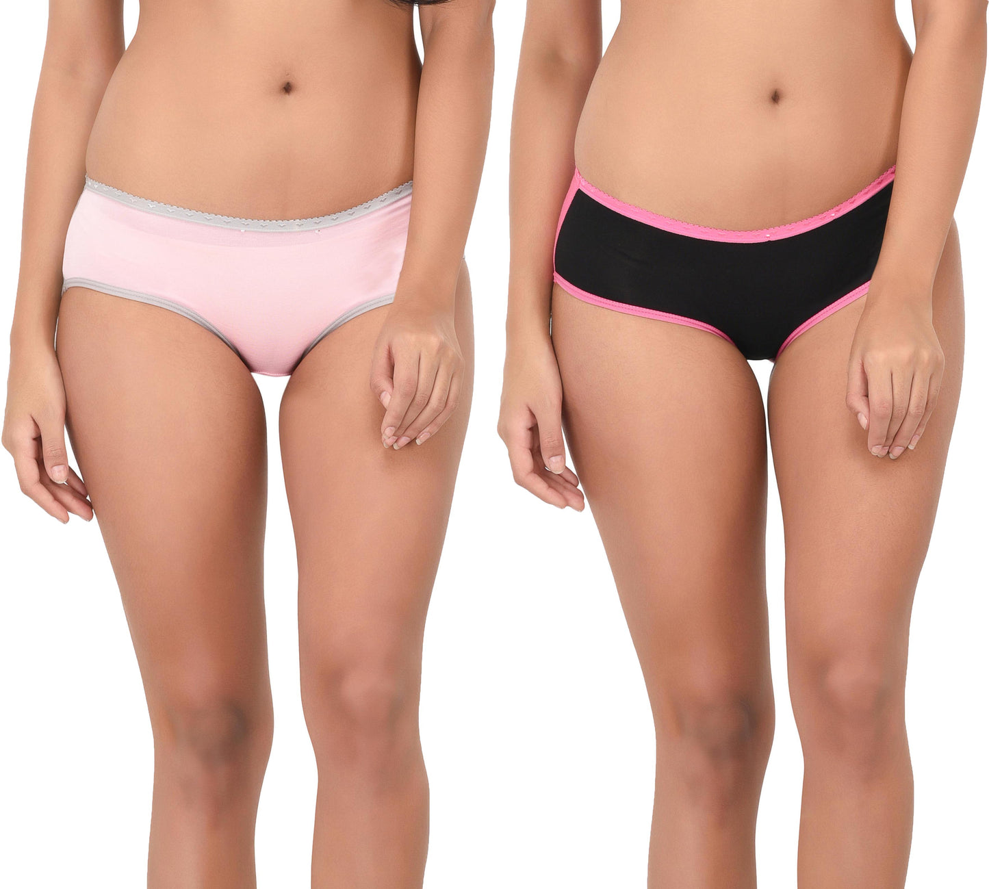 Pavvoin dual color low waist bikini panty for women