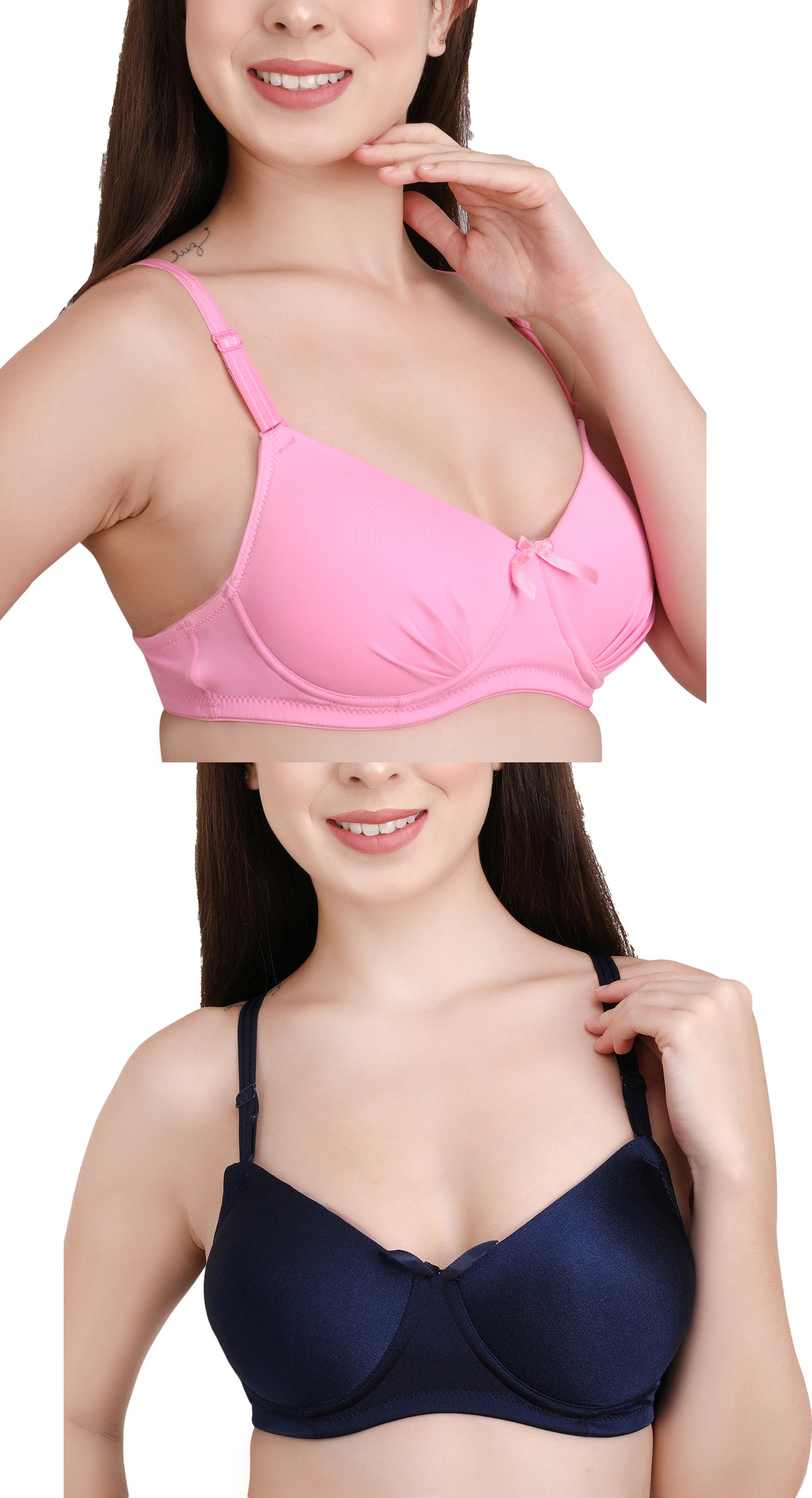 Pavvoin by queen Xiang Women's wirefree padded Everyday t-Shirt Bra
