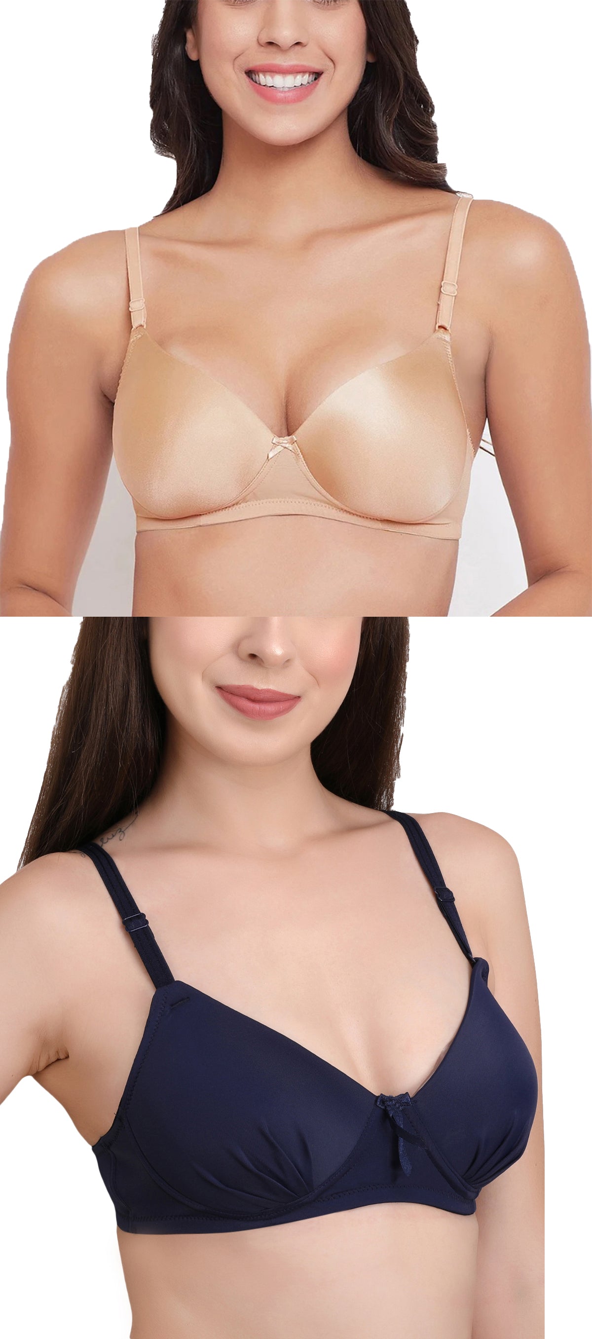 Pavvoin by queen Xiang Women's wirefree padded Everyday t-Shirt Bra
