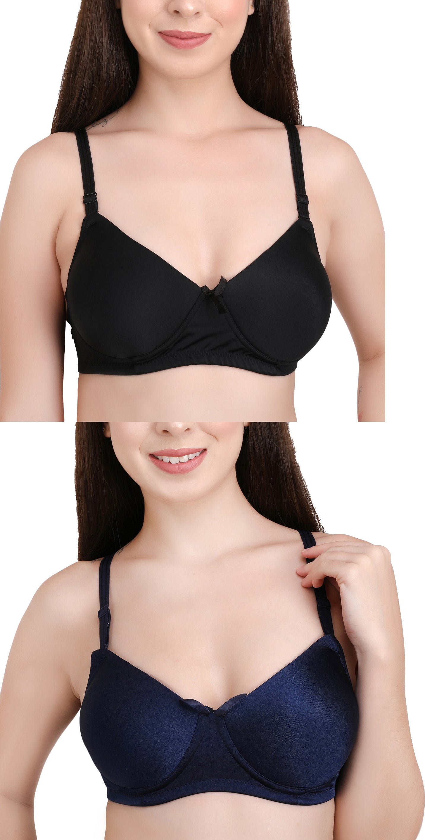 Pavvoin by queen Xiang Women's wirefree padded Everyday t-Shirt Bra