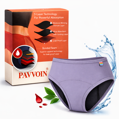 Pavvoin  pro Go pad free heavy Period Hipster Leak Proof Underwear for Medium to Heavy Flow,Reusable for 2 Years Without Pads panty for women