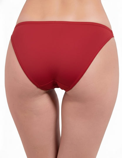 Pavvoin By Lerosey cotton stretch fold-over elastic tanga string bikini panty for women
