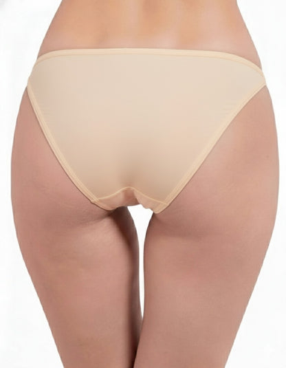 Pavvoin By Lerosey cotton stretch fold-over elastic tanga string bikini panty for women