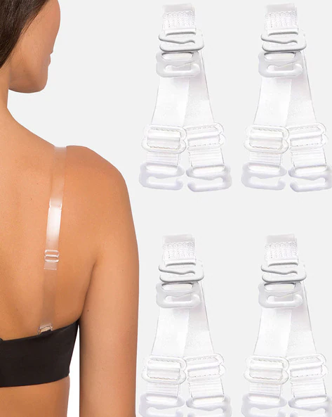 Pavvoin 12mm Invisible Transparent Adjustable Bra Straps For Women