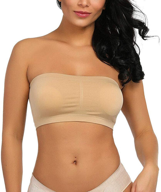 Pavvoin Non-Padded non-wired Bandeau Bra for women
