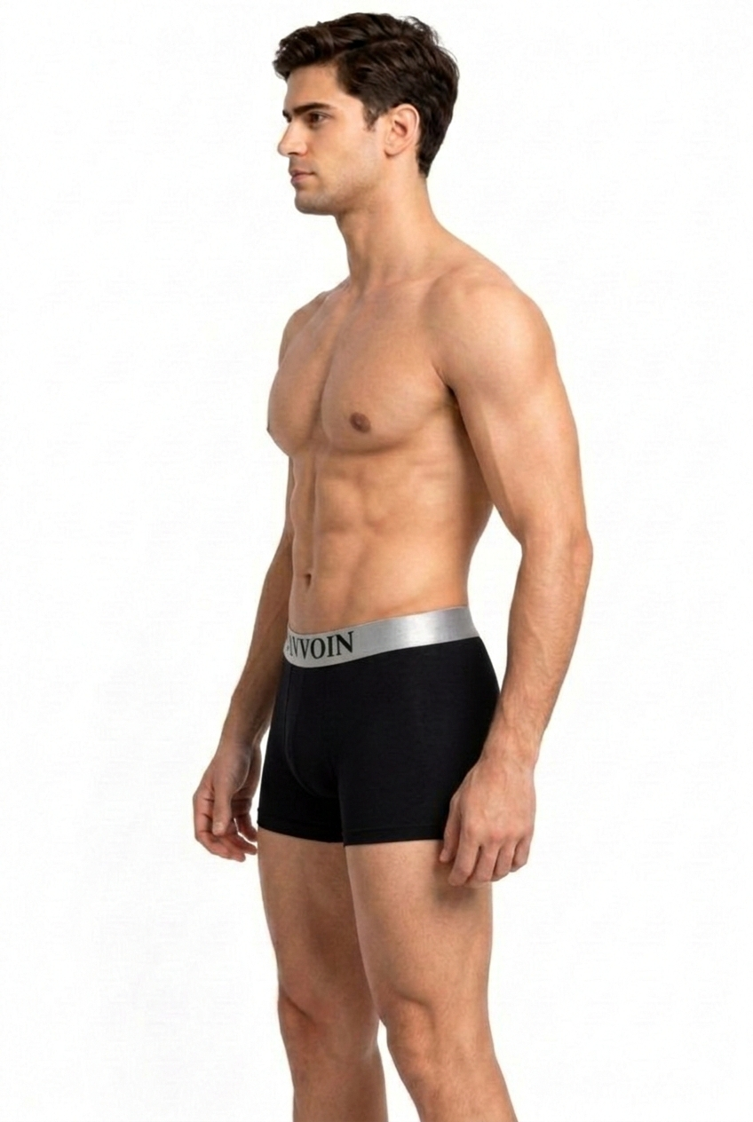 PAVVOIN Men’s Cotton Stretch Boxer Briefs/Trunk| Soft Breathable Innerwear | Anti-Roll Waistband | Body Fit Underwear for Men