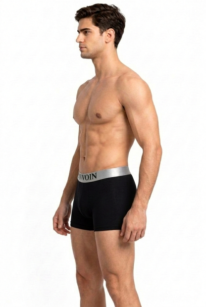 PAVVOIN Men’s Cotton Stretch Boxer Briefs/Trunk| Soft Breathable Innerwear | Anti-Roll Waistband | Body Fit Underwear for Men