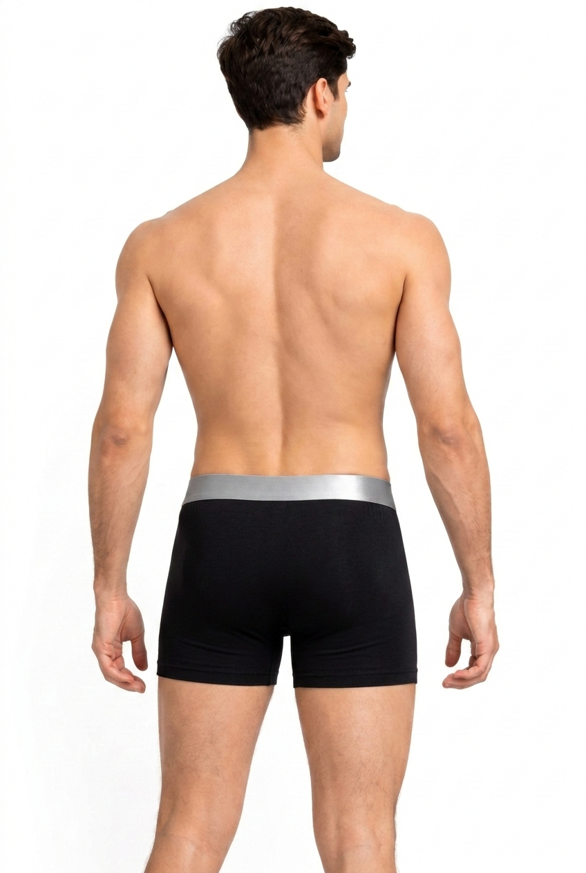 PAVVOIN Men’s Cotton Stretch Boxer Briefs/Trunk| Soft Breathable Innerwear | Anti-Roll Waistband | Body Fit Underwear for Men