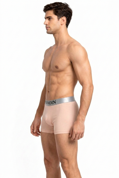 PAVVOIN Men’s Cotton Stretch Boxer Briefs/Trunk| Soft Breathable Innerwear | Anti-Roll Waistband | Body Fit Underwear for Men