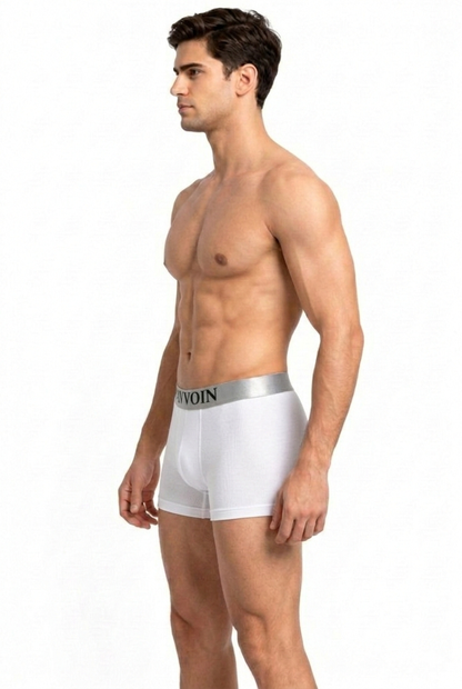 PAVVOIN Men’s Cotton Stretch Boxer Briefs/Trunk| Soft Breathable Innerwear | Anti-Roll Waistband | Body Fit Underwear for Men